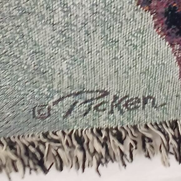 The Manual Woodworkers & Weavers VTG Chocolate Lab Tapestry Jacquard Blanket NWT - Picture 3 of 7